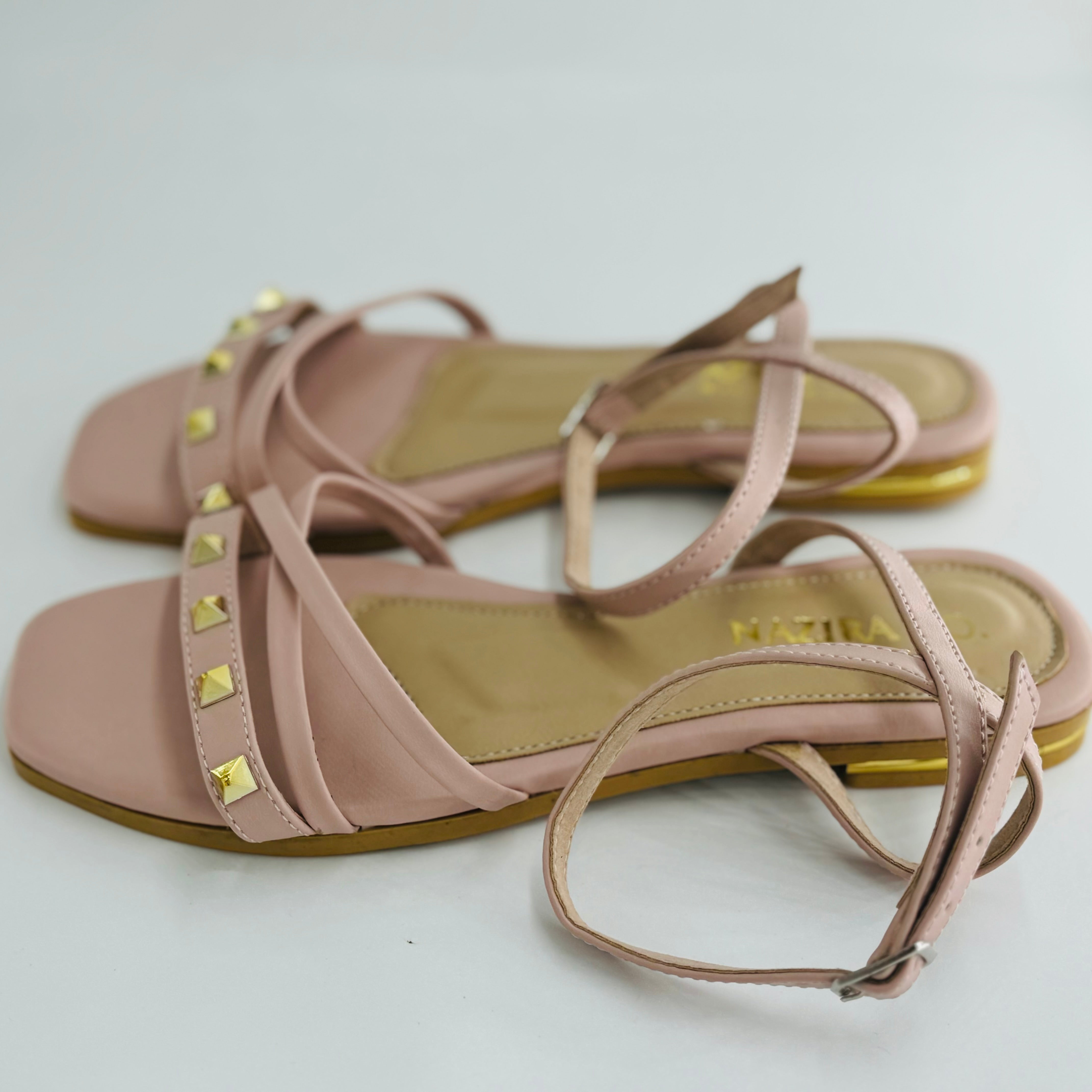 Toe Slip-On Flat Sandals With Comfortable Bare Strap And Open Toe Design