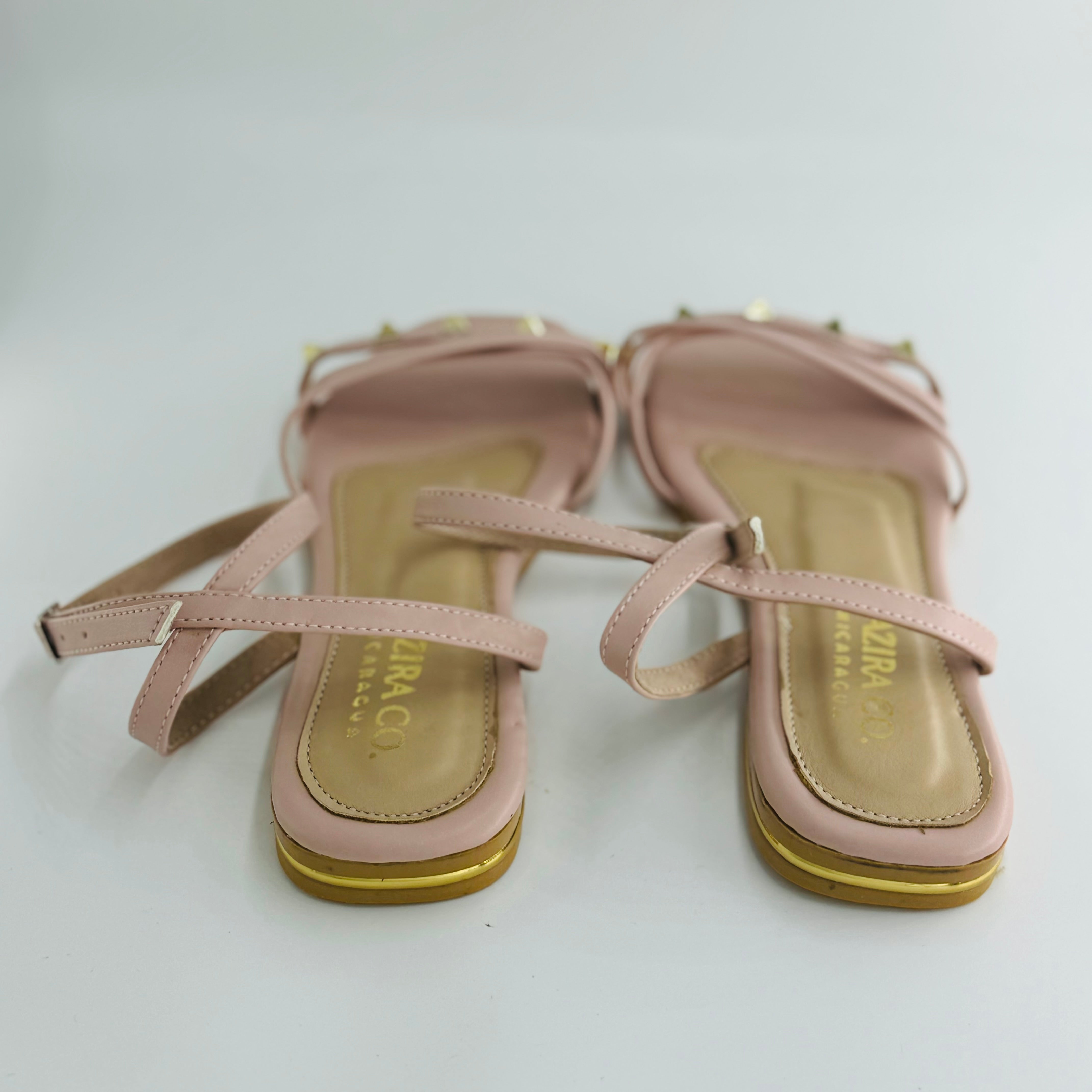 Toe Slip-On Flat Sandals With Comfortable Bare Strap And Open Toe Design