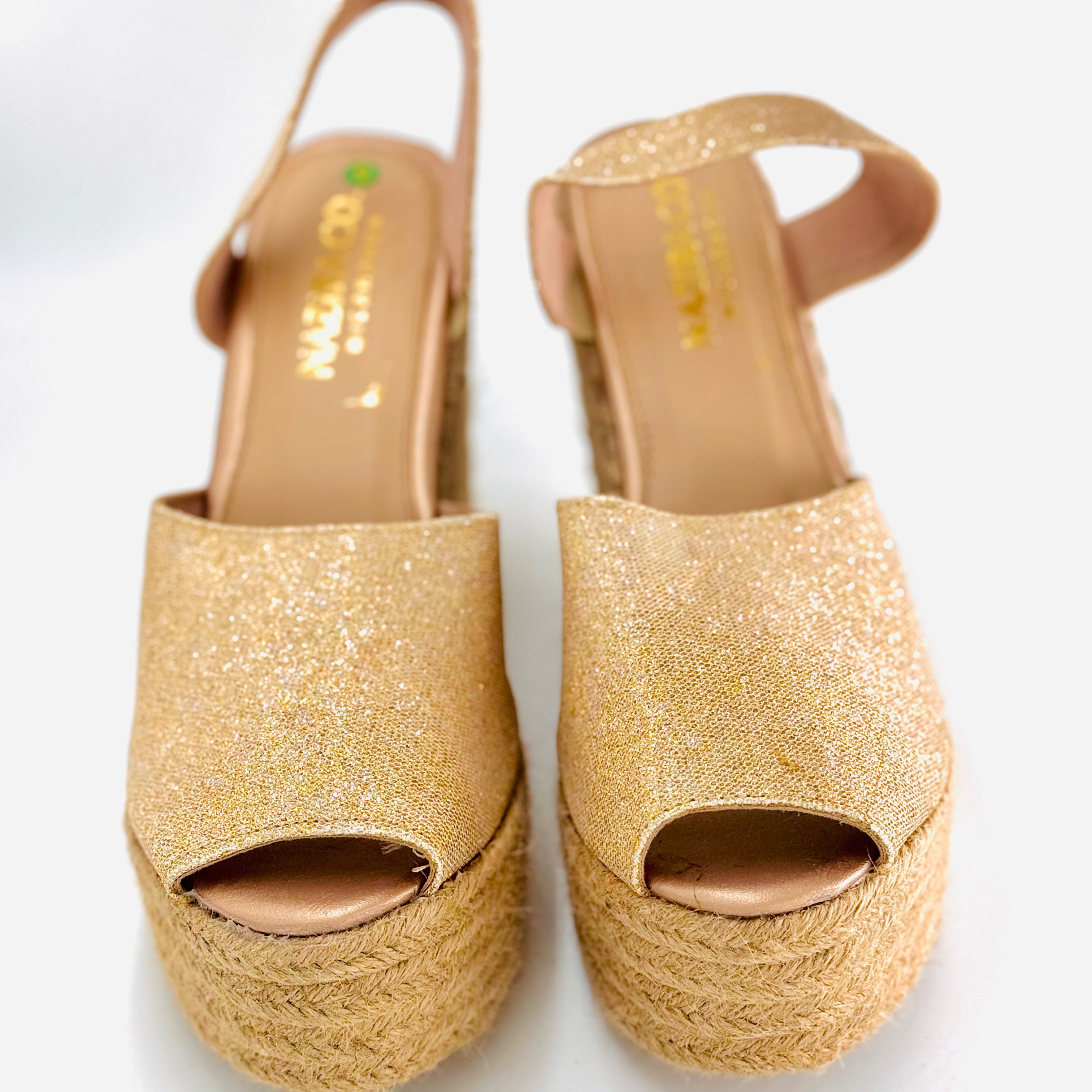 Bright Colombian jute heels